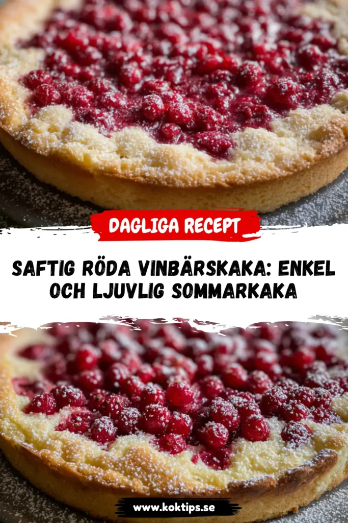 Röda vinbärskaka