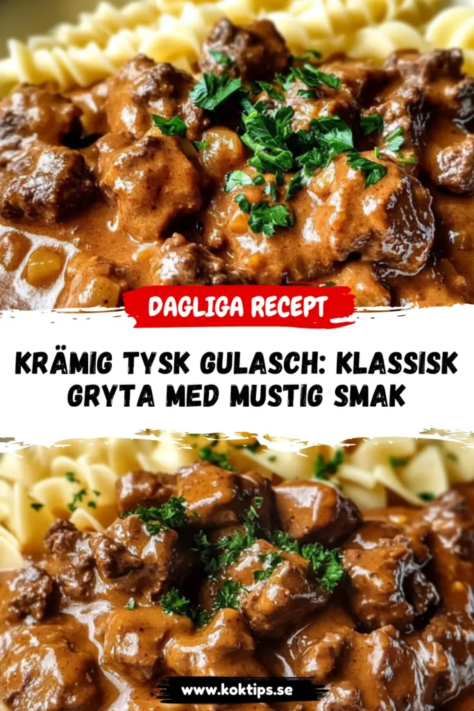 Krämig tysk gulasch