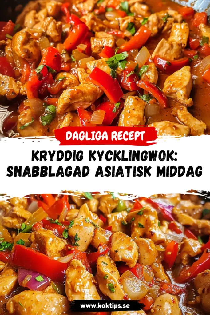 Kryddig Kycklingwok