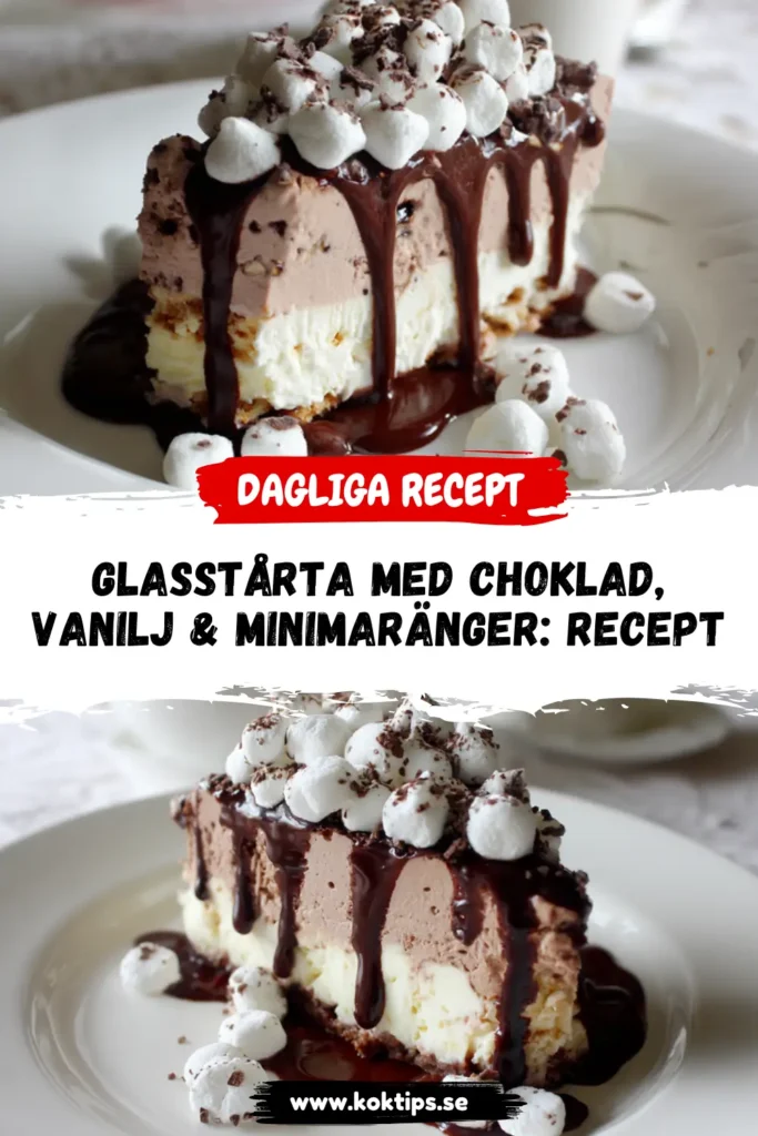 Glasstårta med choklad