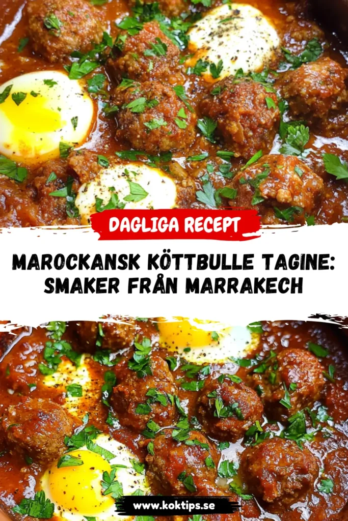 Marockansk köttbulle tagine