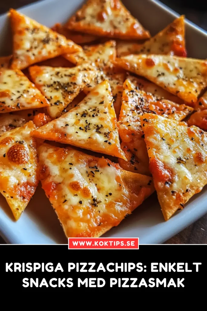 Krispiga pizzachips