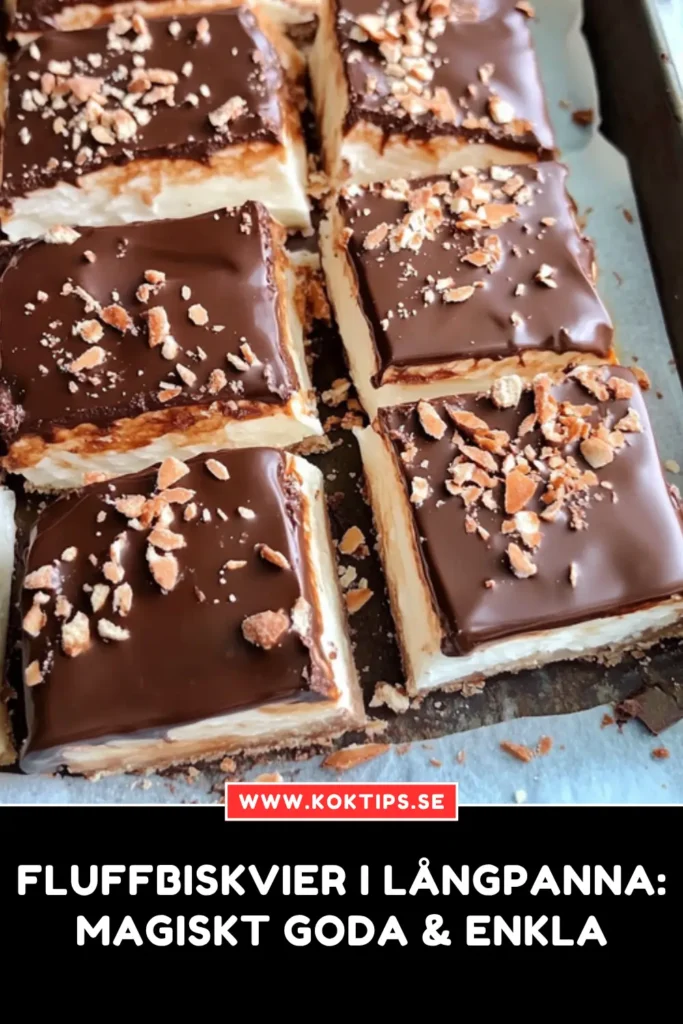 Fluffbiskvier i långpanna