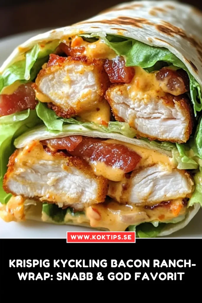 kyckling bacon ranch-wrap