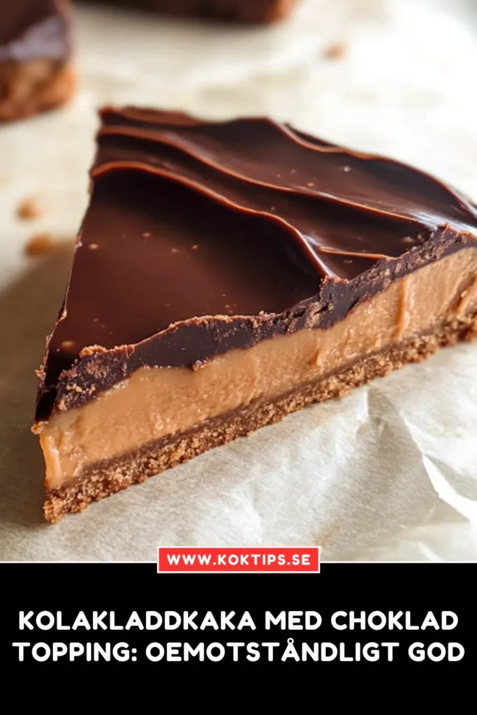 Kolakladdkaka med chokladtopping