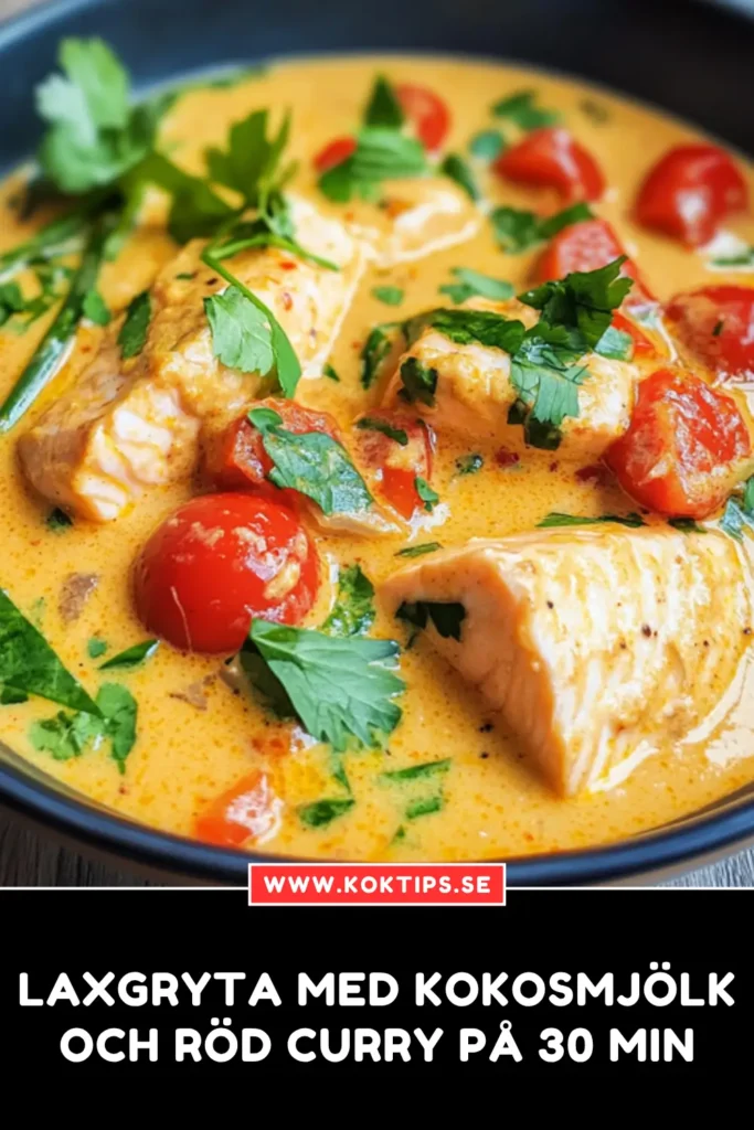 Laxgryta med kokosmjölk