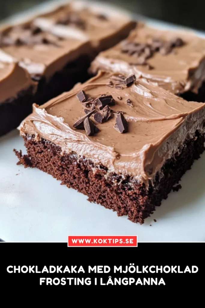 Chokladkaka Med Mjölkchokladfrosting