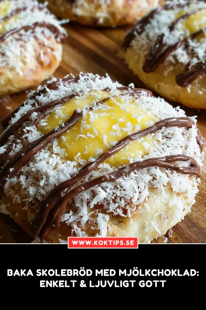 Skolebröd med mjölkchoklad