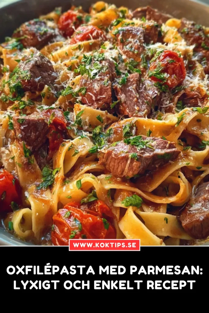 Oxfilépasta med parmesan