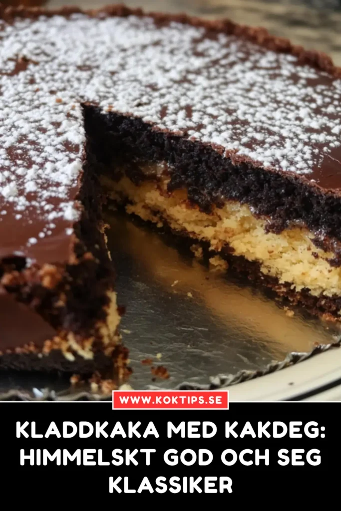Kladdkaka med kakdeg