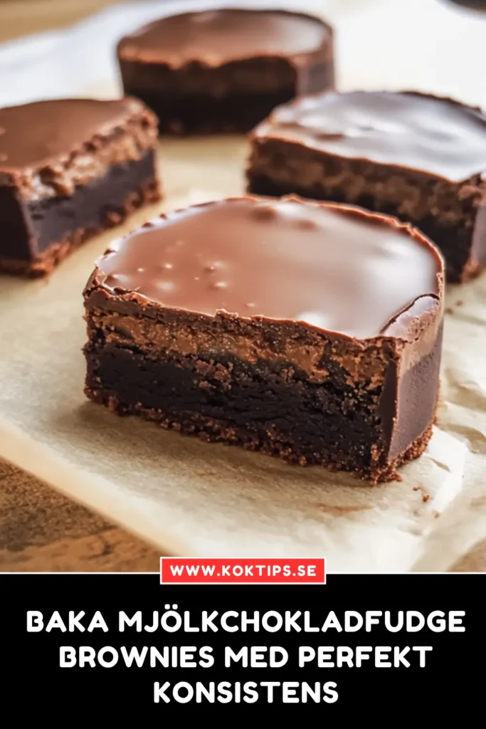 Mjölkchokladfudgebrownies