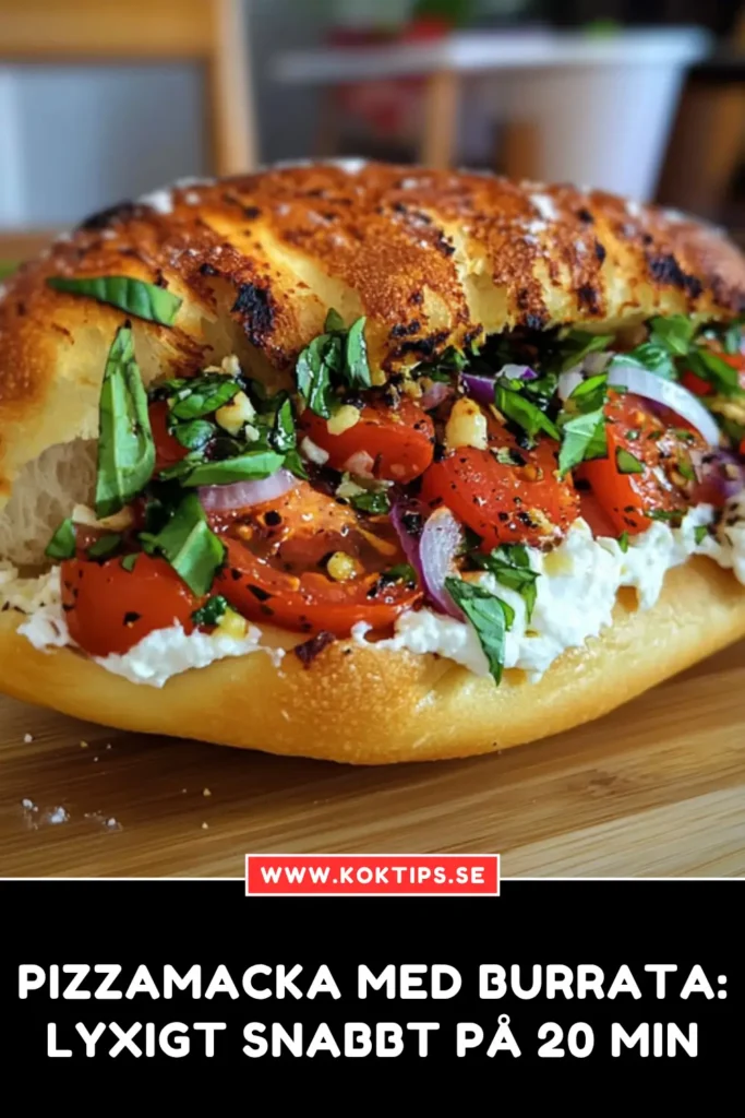 Pizzamacka med burrata