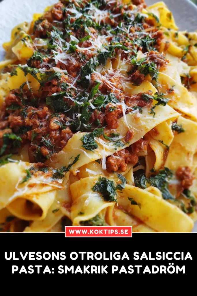 Ulvesons otroliga Salsicciapasta