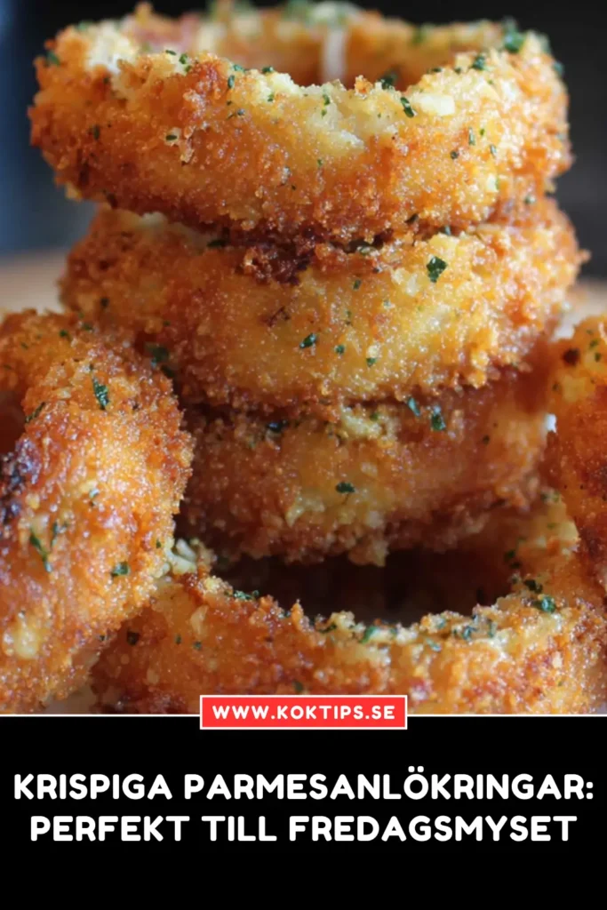 Krispiga Parmesanlökringar
