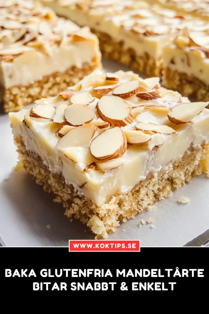 Glutenfria Mandeltårtebitar