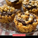 Snickersmuffins med jordnötter