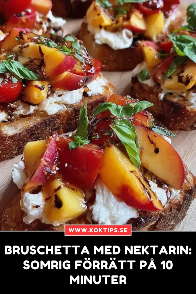 Bruschetta med nektarin