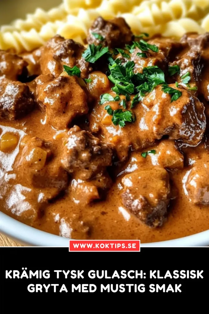 Krämig tysk gulasch