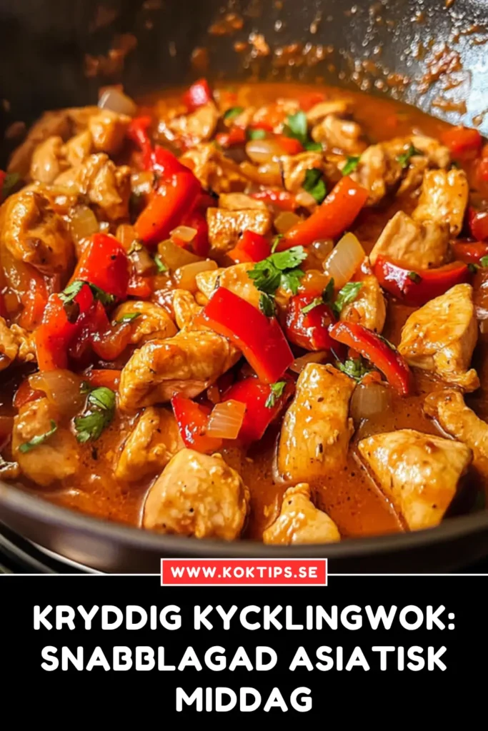 Kryddig Kycklingwok