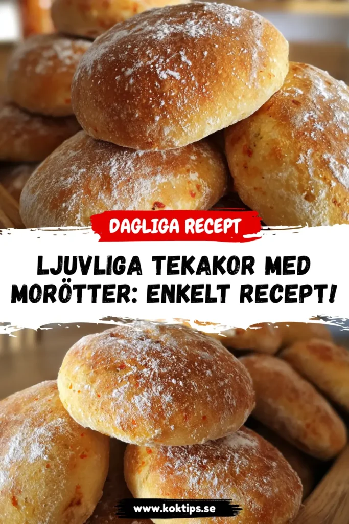 Ljuvliga Tekakor med Morötter: Enkelt Recept!