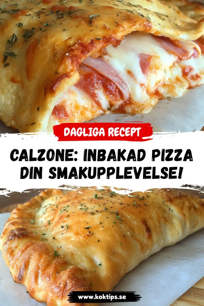 Calzone: Inbakad Pizza Din Smakupplevelse!