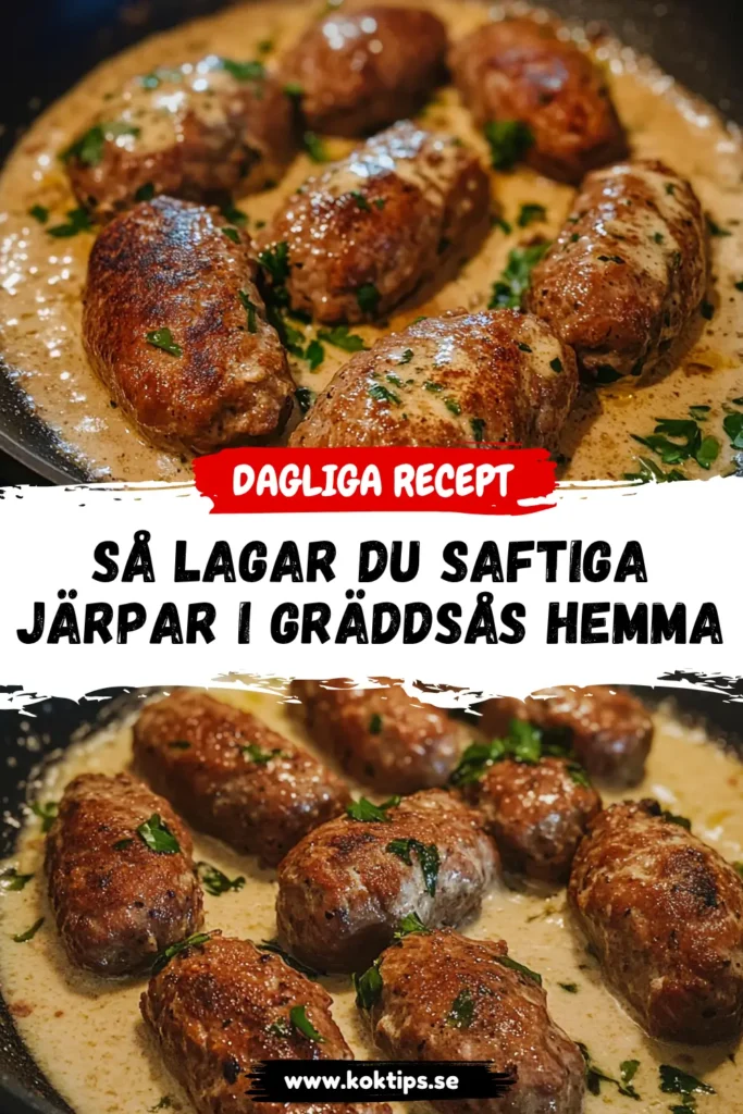 Järpar i gräddsås