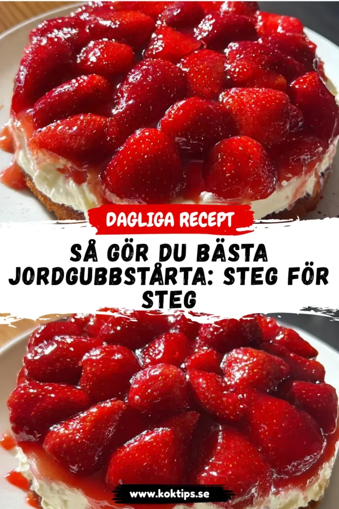 Så gör du bästa jordgubbstårta: steg för steg