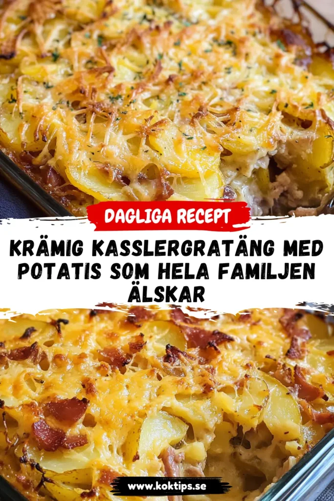 Krämig kasslergratäng med potatis