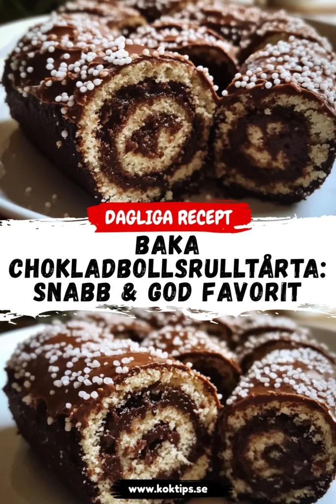 Chokladbollsrulltårta