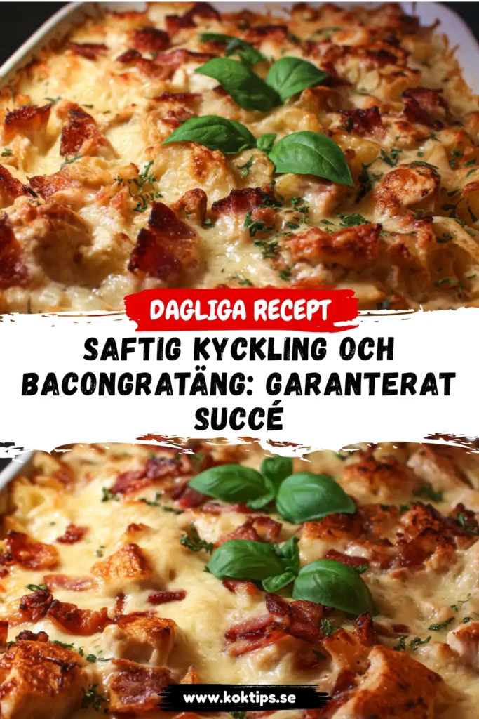 Saftig Kyckling och Bacongratäng: Garanterat Succé