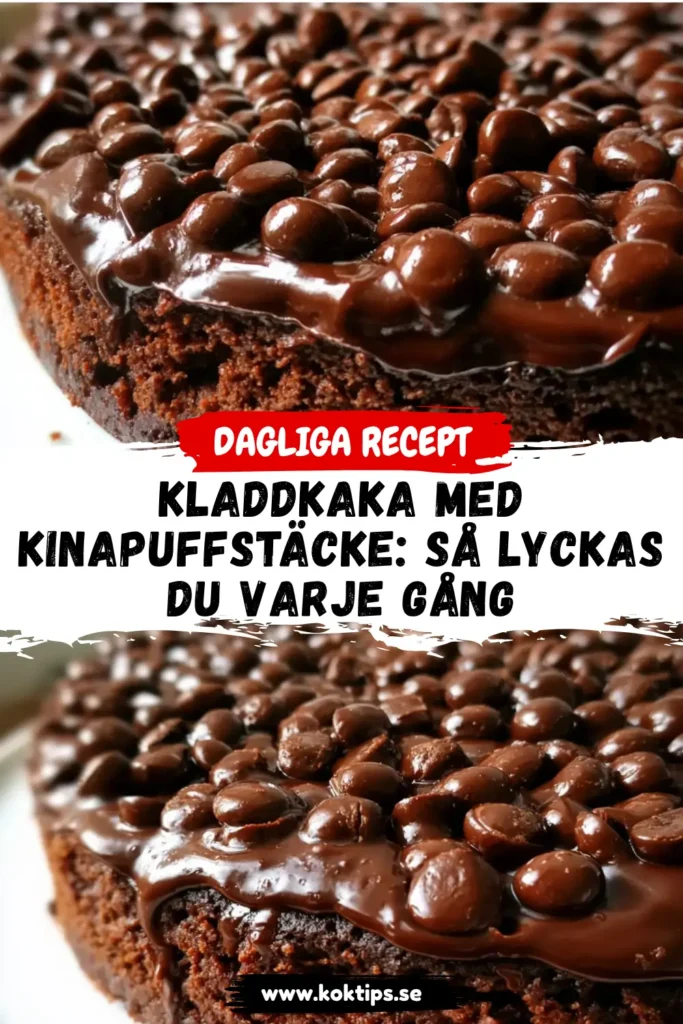 Kladdkaka med kinapuffstäcke: så lyckas du varje gång