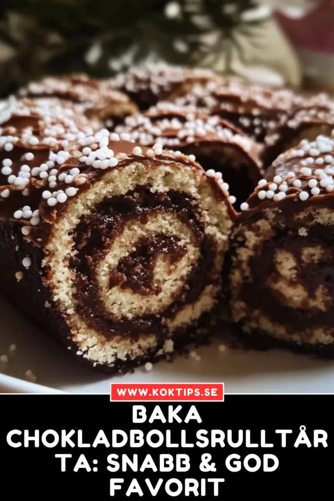 Chokladbollsrulltårta