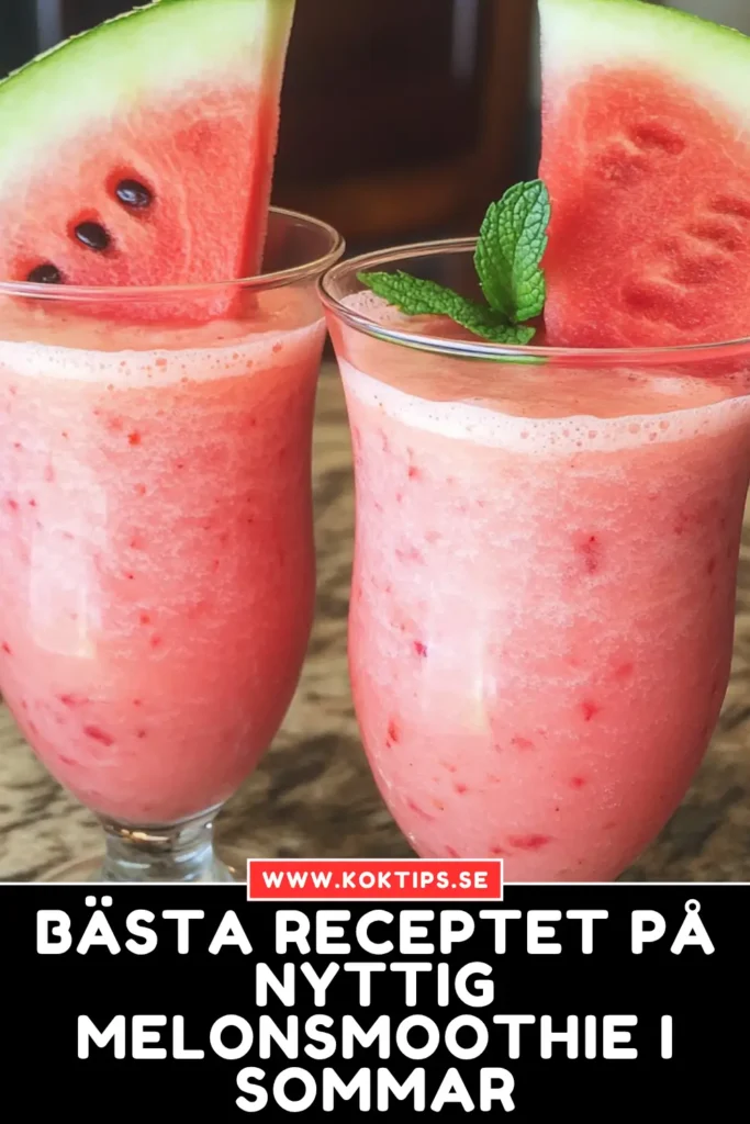 Nyttig melonsmoothie