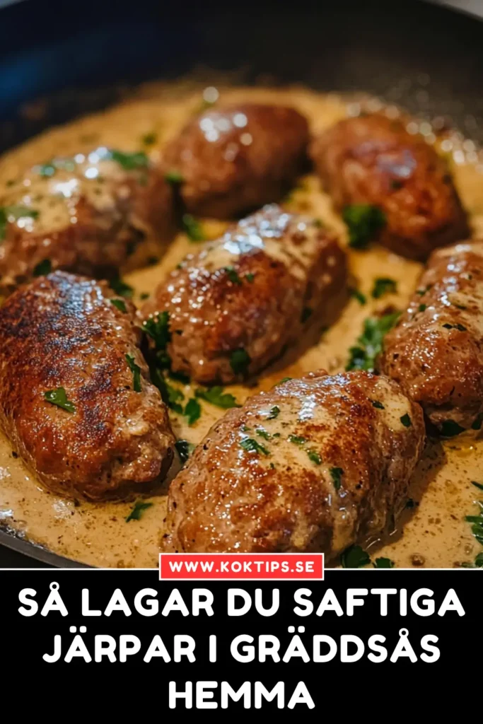 Järpar i gräddsås
