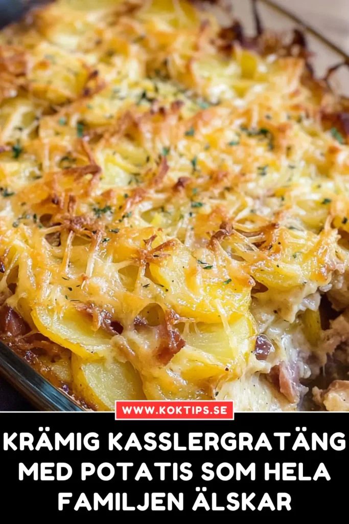 Krämig kasslergratäng med potatis