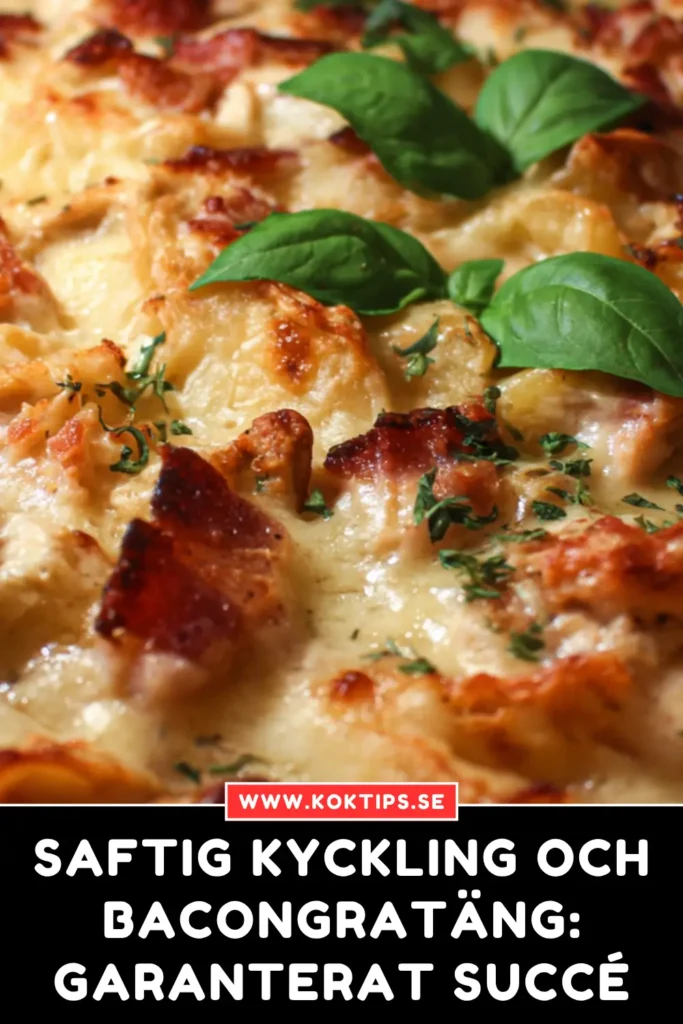 Saftig Kyckling och Bacongratäng: Garanterat Succé