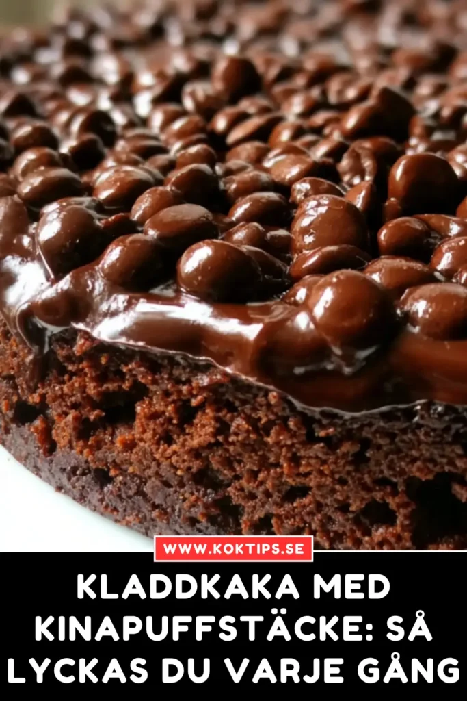 Kladdkaka med kinapuffstäcke: så lyckas du varje gång