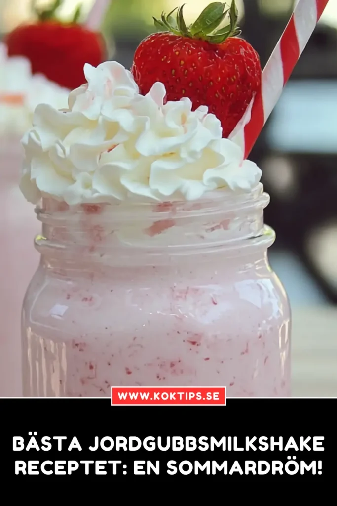 Bästa Jordgubbsmilkshake Receptet: En Sommardröm!