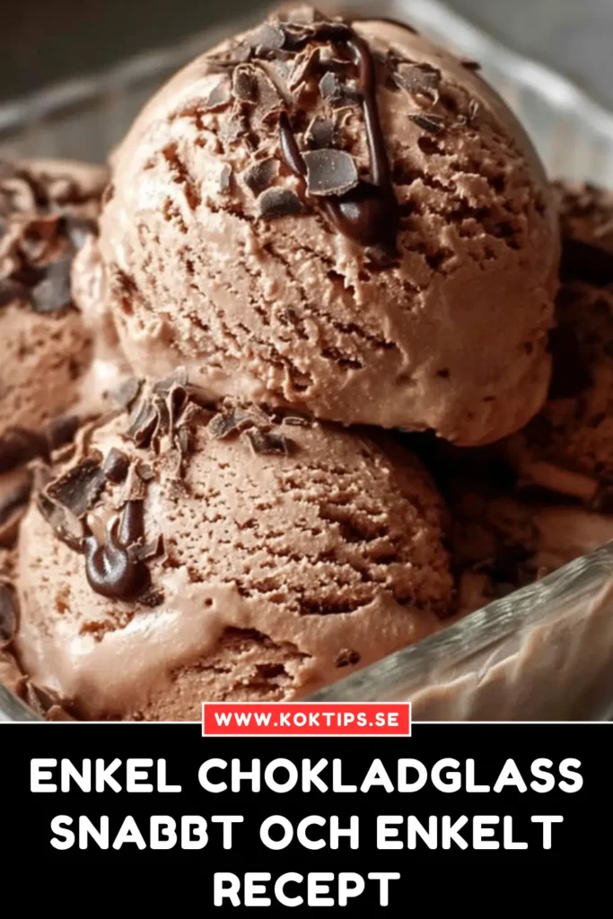 Enkel chokladglass: Snabbt och enkelt recept