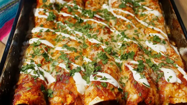 Krämiga enchiladas med kyckling: Mexikansk favorit