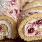 Perfekt fluffig rulltårta med hallongrädde hemma