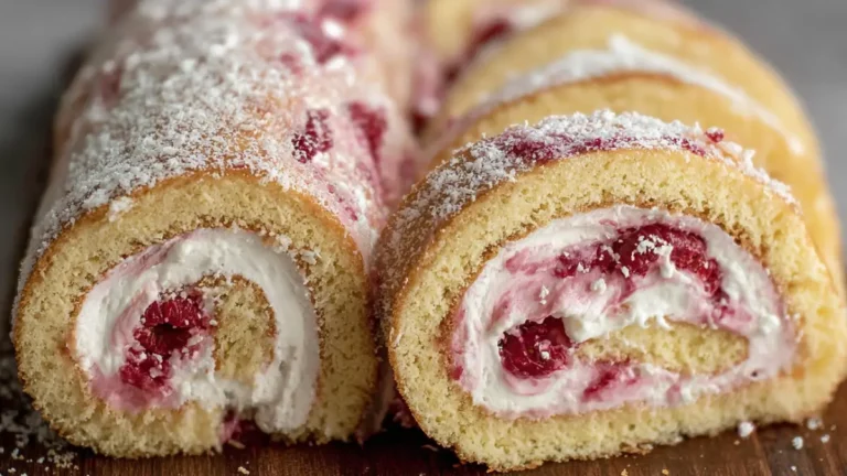 Perfekt fluffig rulltårta med hallongrädde hemma