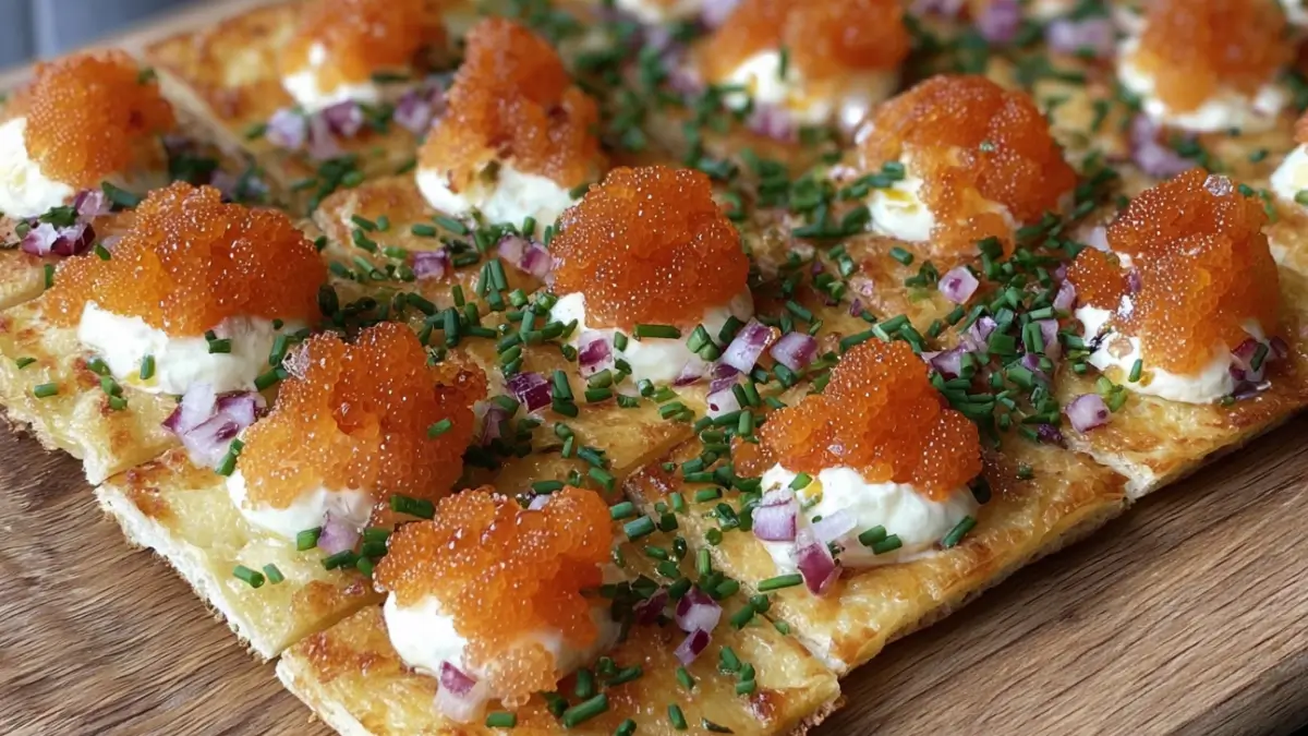 Så gör du perfekta löjromspizzasnitt snabbt och enkelt