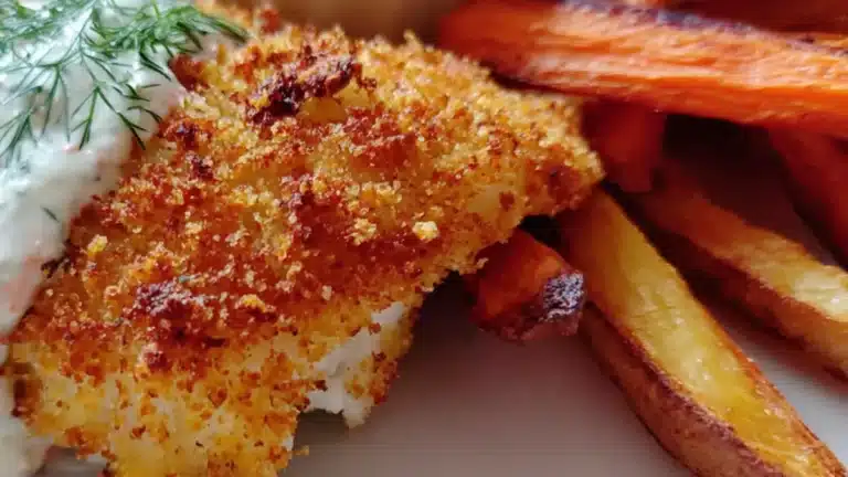 Parmesanpanerad torskfilé med vitlök: Perfekt middag