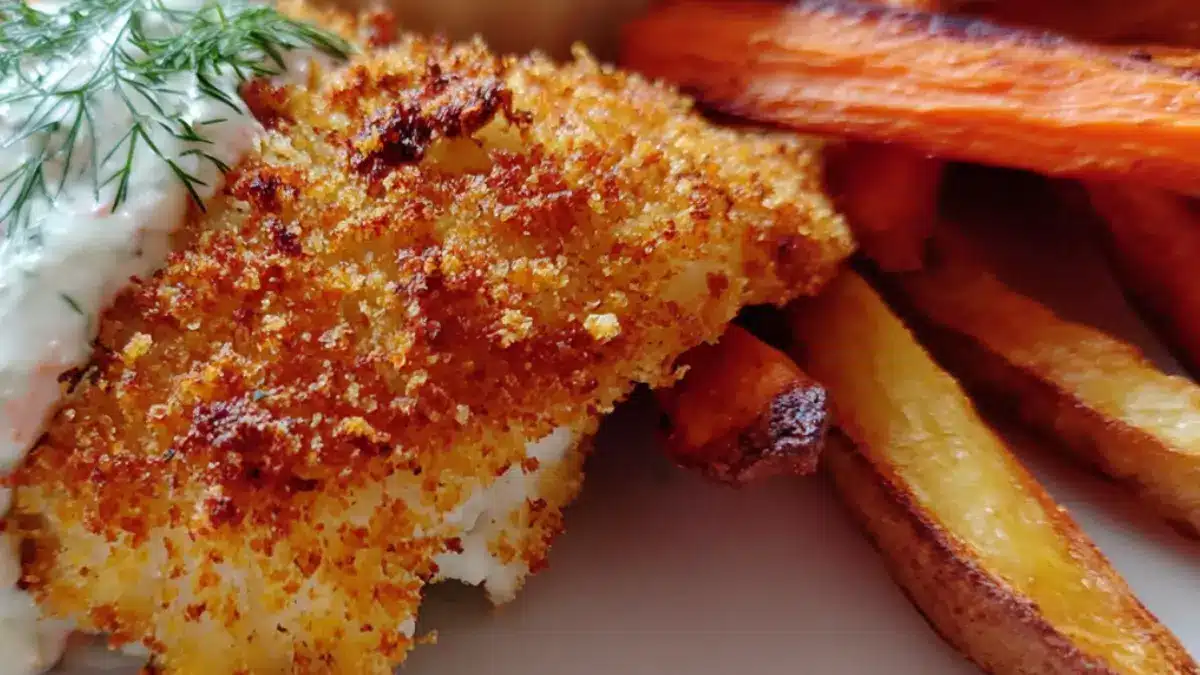 Parmesanpanerad torskfilé med vitlök: Perfekt middag