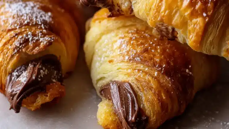 Nutella Croissanter med Smördeg på 50 minuter