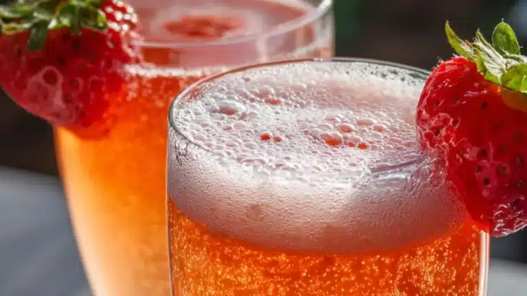 Strawberry Honey Fizz Recept: Naturligt Bubblig