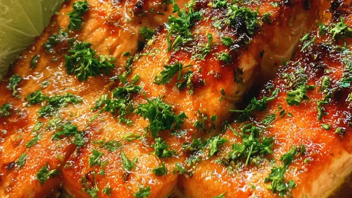 Senap och honungsbakad lax: saftigt och smakfullt