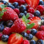 Paj med vaniljkräm och sommarbär: enkelt recept