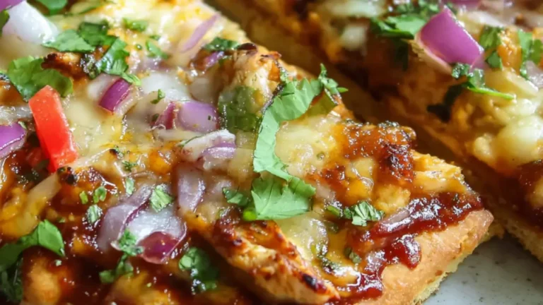 Grillad kyckling BBQ-sås flatbread: Snabbt & gott